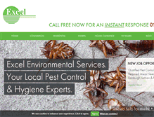 Tablet Screenshot of excelenvironmental.co.uk
